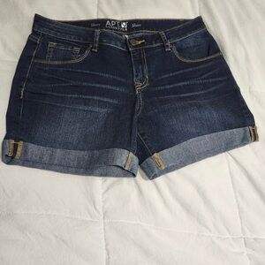 APT. 9 Women's Dark Blue Denim Shorts